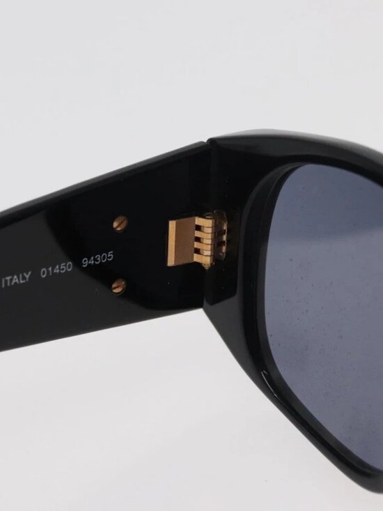 CHANEL Sunglasses plastic Black CC Auth ka3896A